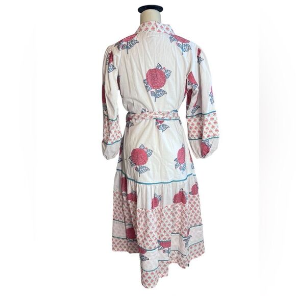 Tuckernuck Sue Sartor Exclusive Rosy Marigold Flounce Dress size medium,… - Picture 2 of 10